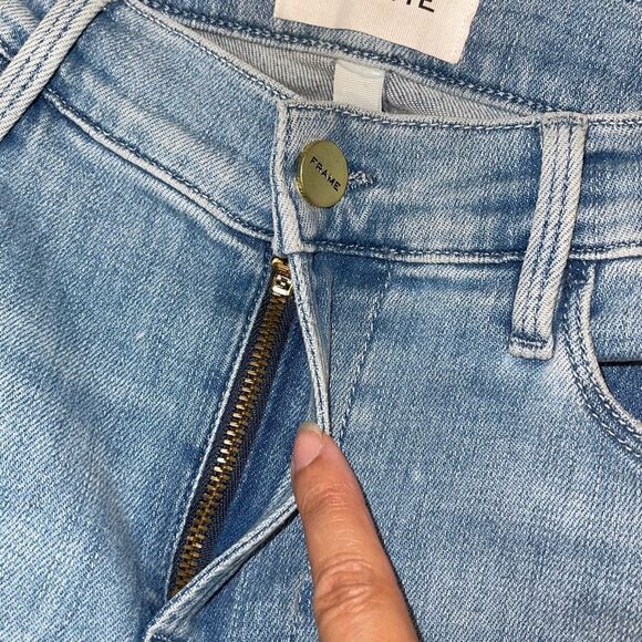 Frame Denim Blue Flare & Wide Leg Jeans - Picture 6 of 12